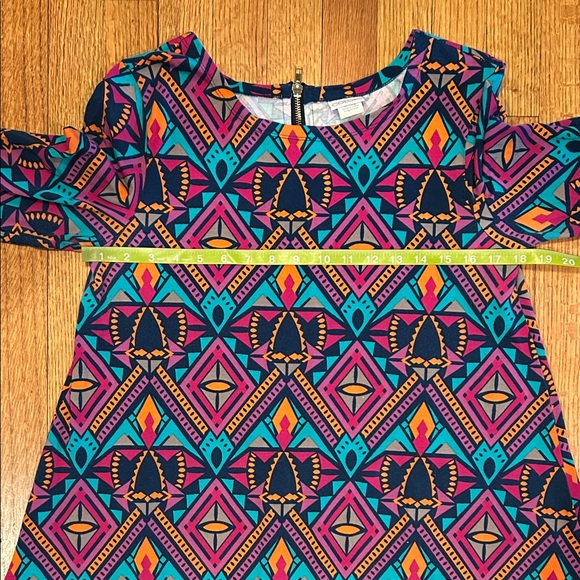 Colorful Geometric Pattern Dress - Picture 14 of 15